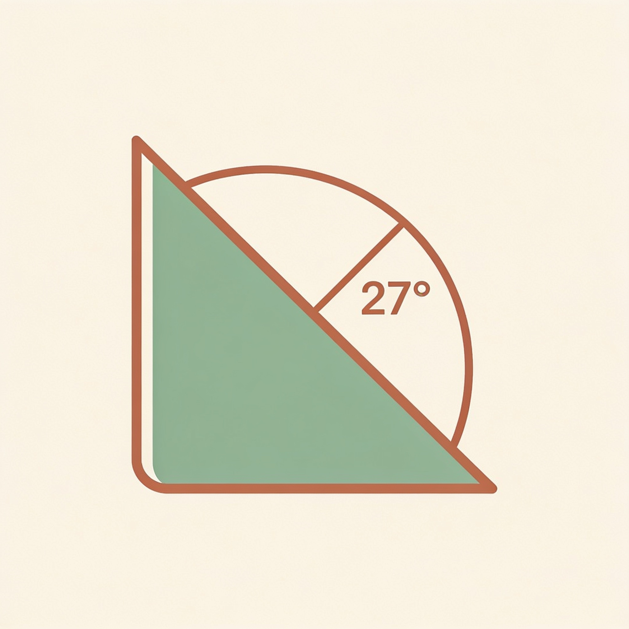 27 degree angle